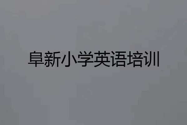 阜新小学英语培训