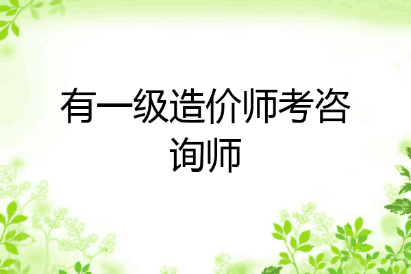 有一级造价师考咨询师
