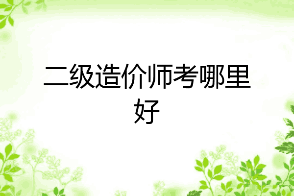 二级造价师考哪里好