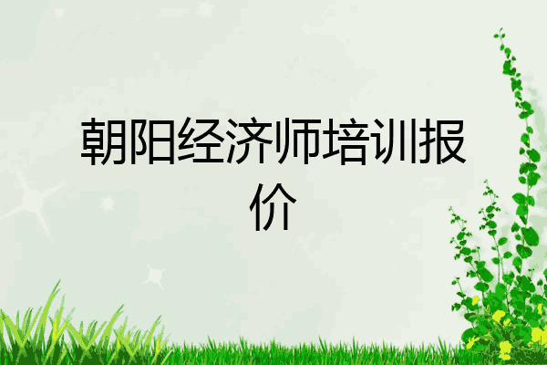 朝阳经济师培训报价