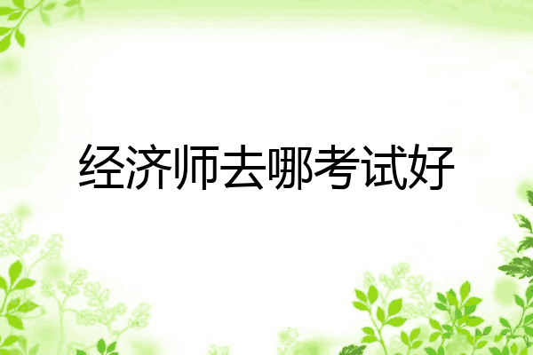 经济师去哪考试好