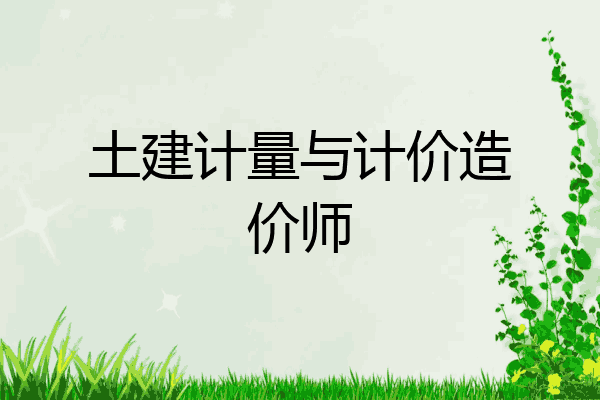 土建计量与计价造价师