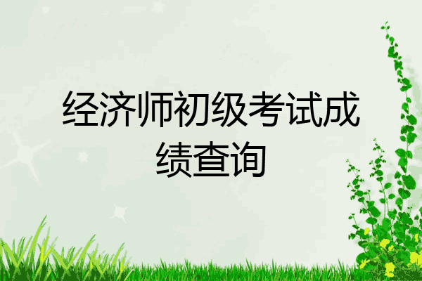 经济师初级考试成绩查询