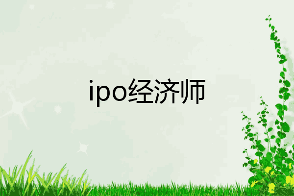 ipo经济师