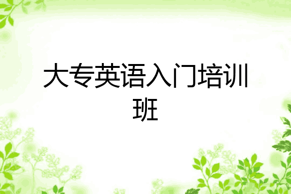 大专英语入门培训班