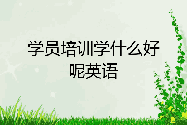 学员培训学什么好呢英语