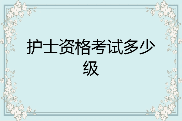 护士资格考试多少级