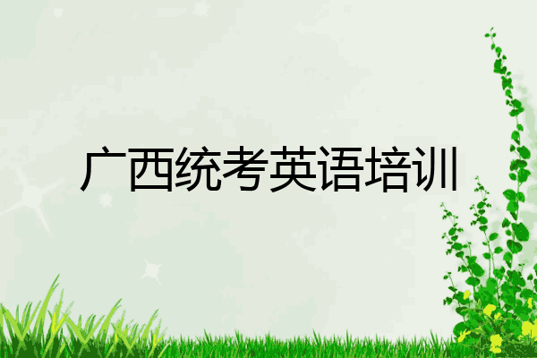 广西统考英语培训