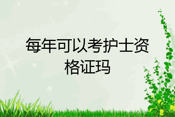 每年可以考护士资格证玛