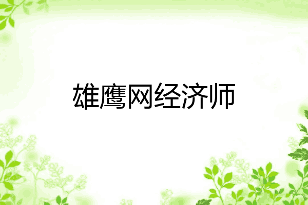 雄鹰网经济师