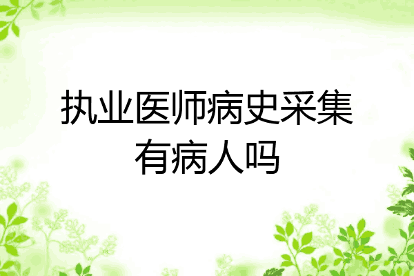 执业医师病史采集有病人吗