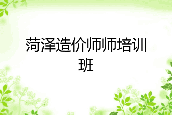 菏泽造价师师培训班