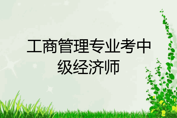 工商管理专业考中级经济师