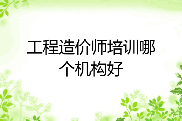 工程造价师培训哪个机构好