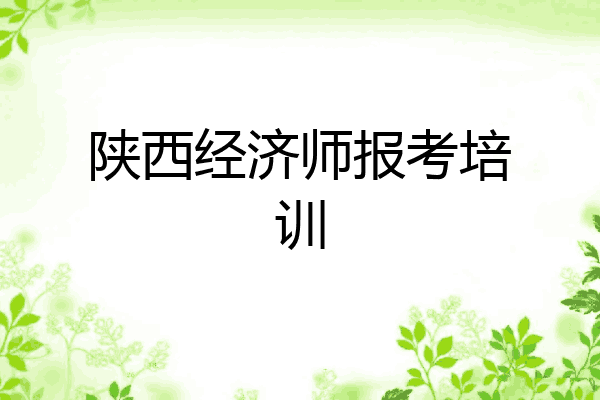陕西经济师报考培训