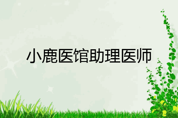 小鹿医馆助理医师