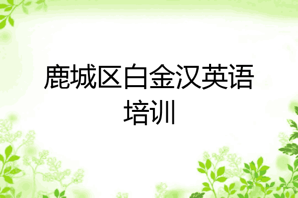 鹿城区白金汉英语培训