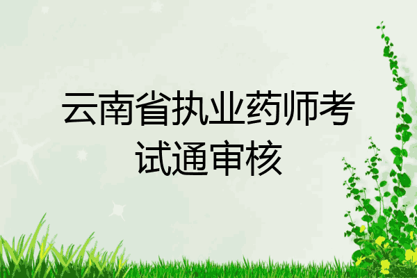 云南省执业药师考试通审核
