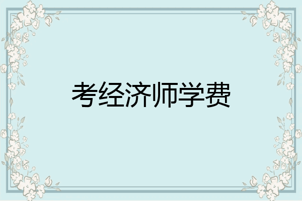 考经济师学费