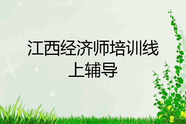 江西经济师培训线上辅导