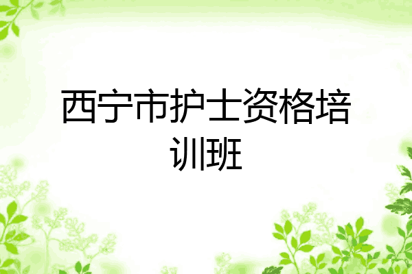 西宁市护士资格培训班