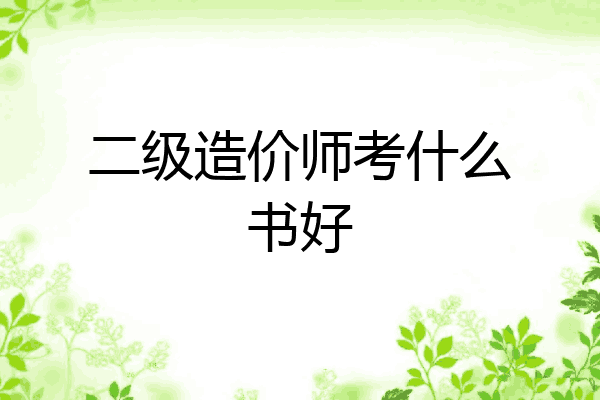 二级造价师考什么书好