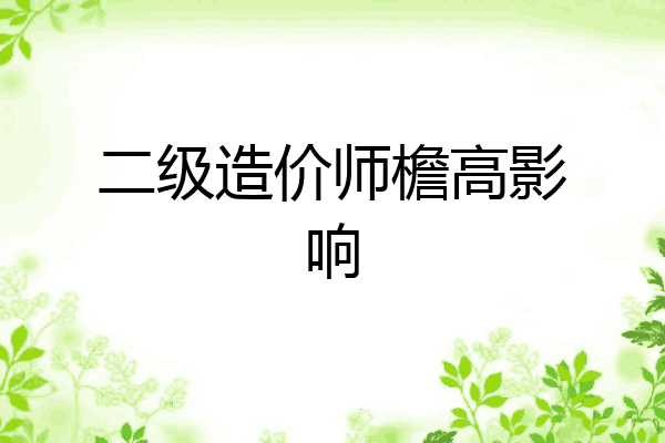 二级造价师檐高影响