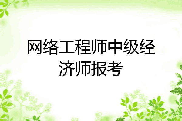 网络工程师中级经济师报考