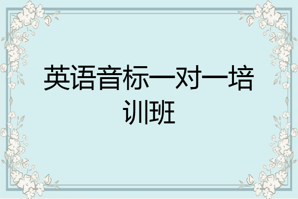 英语音标一对一培训班