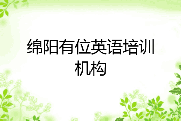 绵阳有位英语培训机构