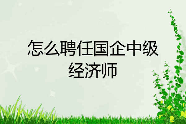 怎么聘任国企中级经济师