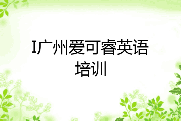 I广州爱可睿英语培训