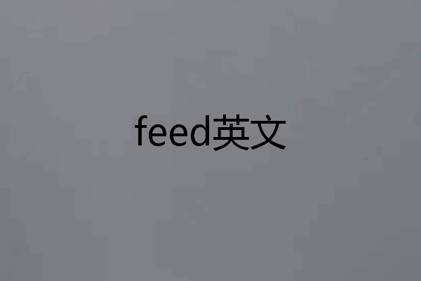 feed英文