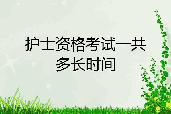 护士资格考试一共多长时间