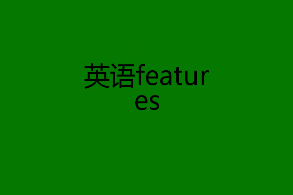 英语features