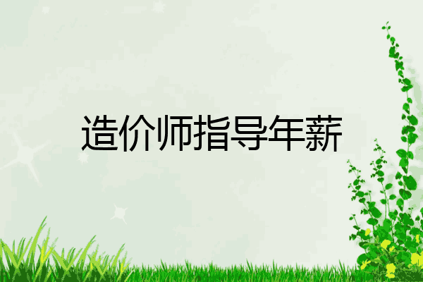 造价师指导年薪