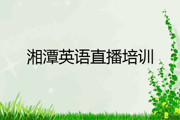 湘潭英语直播培训