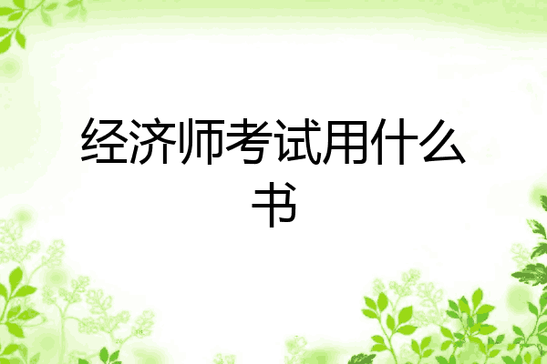 经济师考试用什么书