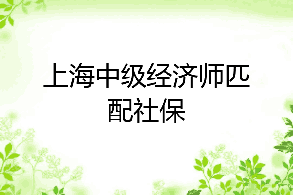 上海中级经济师匹配社保