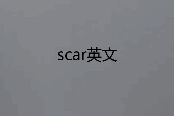 scar英文