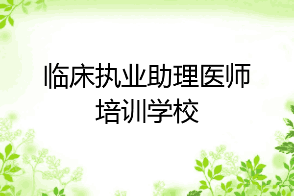 临床执业助理医师培训学校