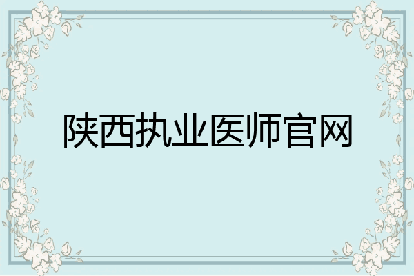 陕西执业医师官网