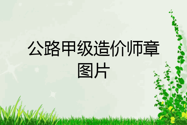 公路甲级造价师章图片