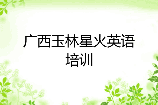 广西玉林星火英语培训