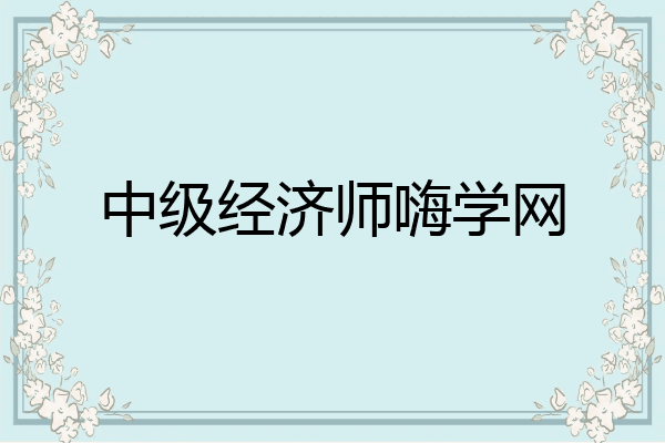 中级经济师嗨学网