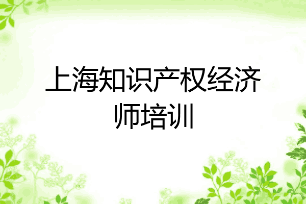上海知识产权经济师培训