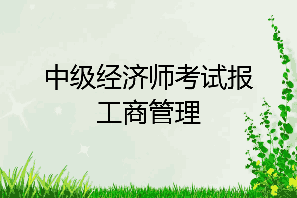中级经济师考试报工商管理