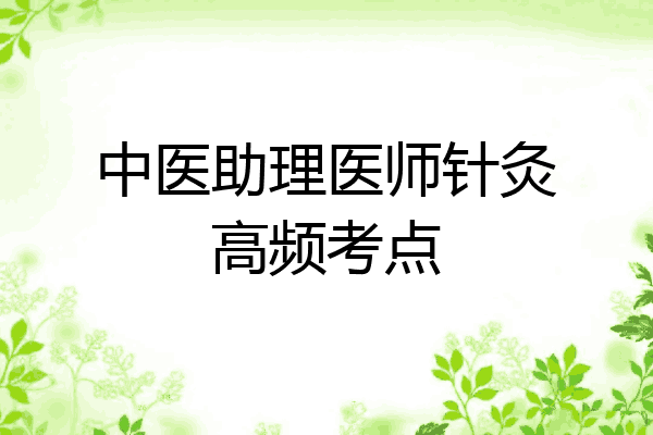 中医助理医师针灸高频考点