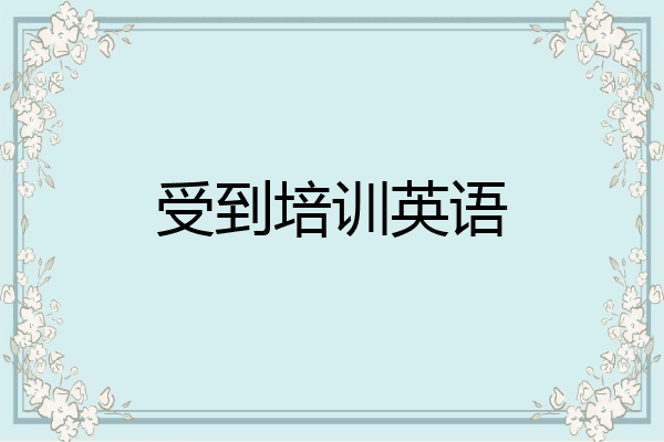 受到培训英语
