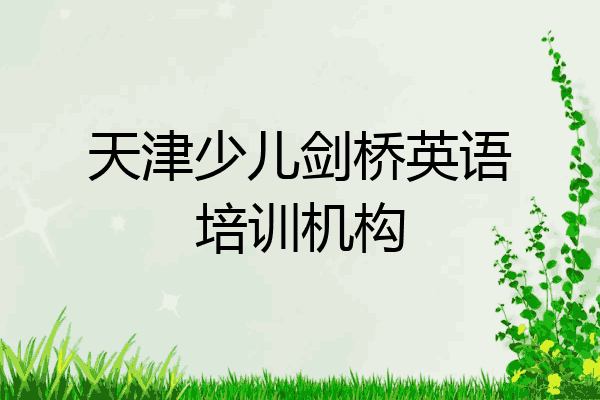 天津少儿剑桥英语培训机构